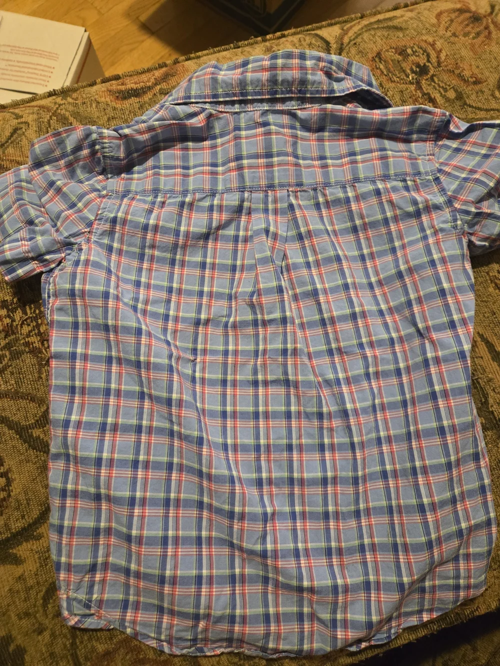 Ralph Lauren Boys' Blue Plaid Button-Down Shirt